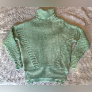 SO Mint Green Turtleneck Sweater